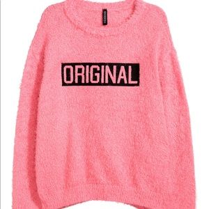 PINK Victoria's Secret Fuzzy Pink Sweatshirt